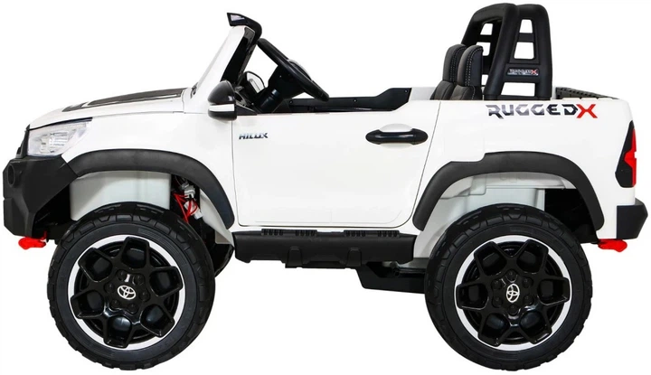 Samochód elektryczny dla dzieci Pick-Up Toyota Hilux 2-osobowy Biały (5903864913880) - obraz 3