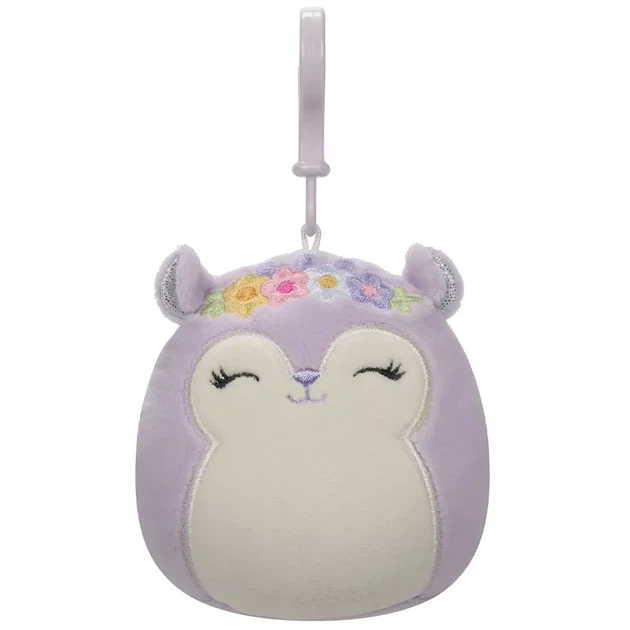 М'яка іграшка на кліпсі Squishmallows Білка Сідні 9 см (SQCP00180) - зображення 3
