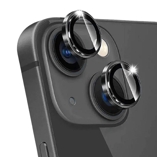 Защитное стекло Epik Metal Classic на камеру (в упак.) для Apple iPhone 14 (6.1") / 14 Plus (6.7") Черный / Midnight - Фото 4 Защитное стекло Epik Metal Classic на камеру (в упак.) для Apple iPhone 14 (6.1") / 14 Plus (6.7") Черный / Midnight - изображение 4