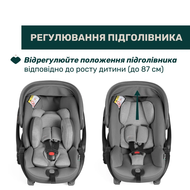 Автокрісло Chicco First-Seat Recline i-Size, група 0+, Сірий - зображення 6