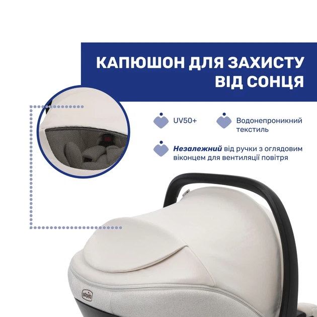 Автокресло Chicco Kory Plus i-Size, группа 0+, Бежевый - изображение 8