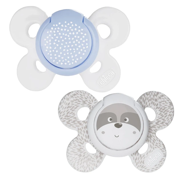 Пустышка Chicco Physio Comfort, силикон, 2-6 мес., 2 шт., Голубой - изображение 2