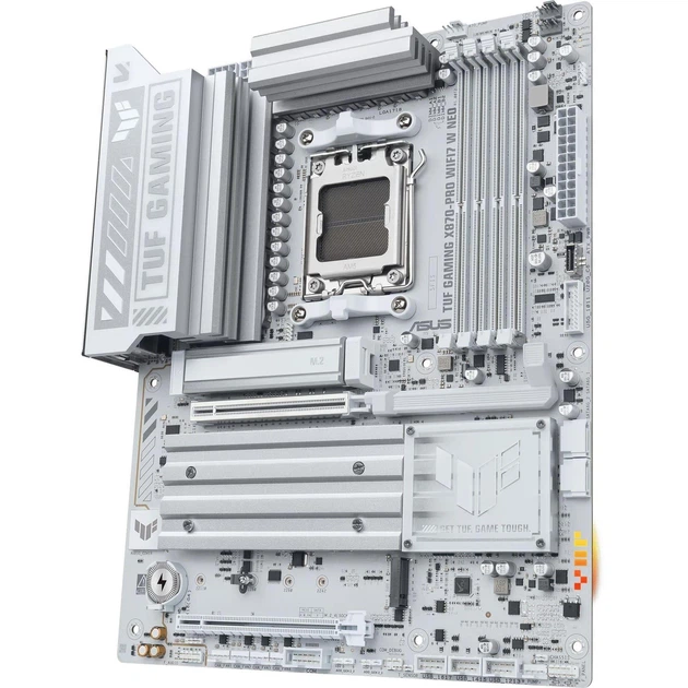 Материнська плата ASUS TUF GAMING X870-PRO WIFI7 W NEO White (TUF GAMING X870-PRO WIFI7 W NEO) (Socket AM5, AMD X870, ATX) - зображення 2