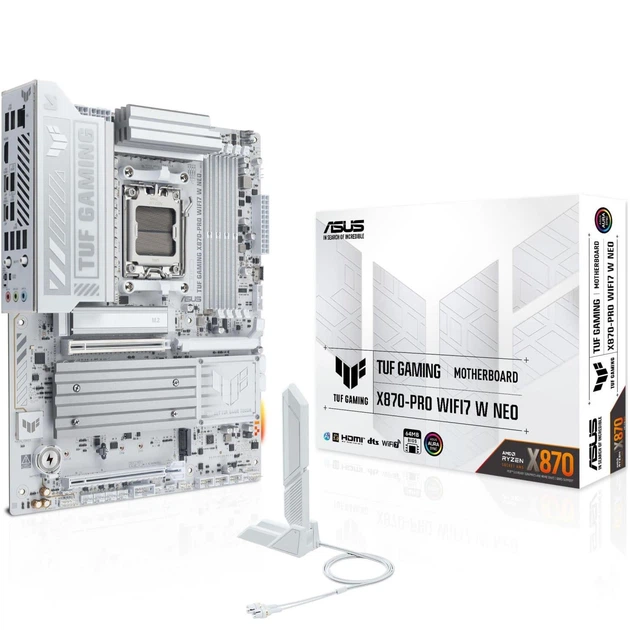 Материнська плата ASUS TUF GAMING X870-PRO WIFI7 W NEO White (TUF GAMING X870-PRO WIFI7 W NEO) (Socket AM5, AMD X870, ATX) - зображення 7