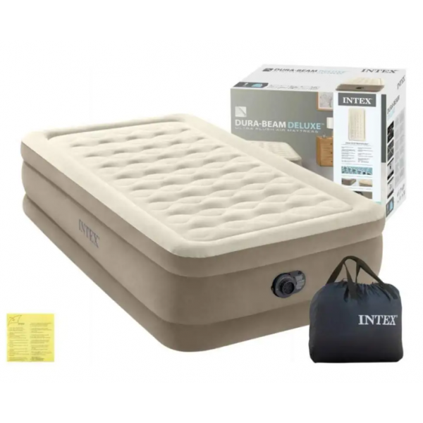 Надувне ліжко (64456) Intex 64426 (191 x 99 x 46см) - Фото 2 Надувне ліжко (64456) Intex 64426 (191 x 99 x 46см) - зображення 2