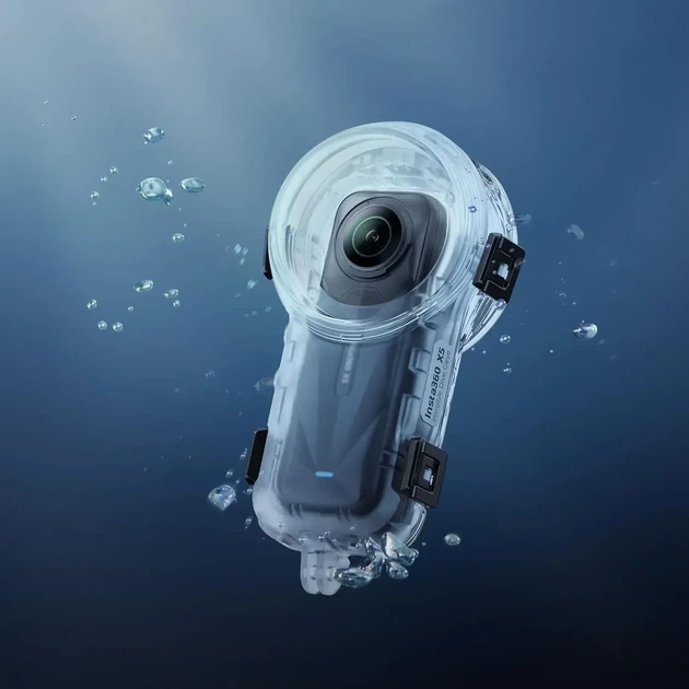 Аквабокс для екшн-камери Insta360 X5 водонепроникний чохол для підводної зйомки до 60 м - зображення 6