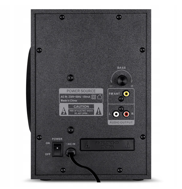 Акустическая система SVEN MS‑315 2.1 Bluetooth USB FM черная - изображение 4