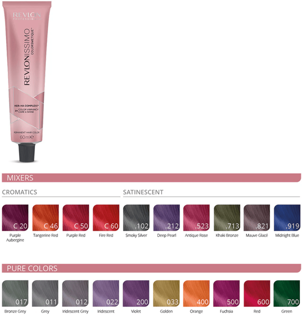 Фарба для волосся .919 Нічний синій Revlon Professional Revlonissimo Mixers Satinescents Микстон 60 мл - Фото 2 Фарба для волосся .919 Нічний синій Revlon Professional Revlonissimo Mixers Satinescents Микстон 60 мл - зображення 2