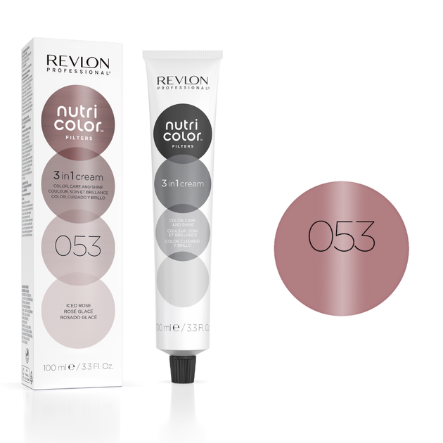 Тонирующая маска 100 мл 053 Ледяная роза Revlon Professional Nutri Color Filters - изображение 4