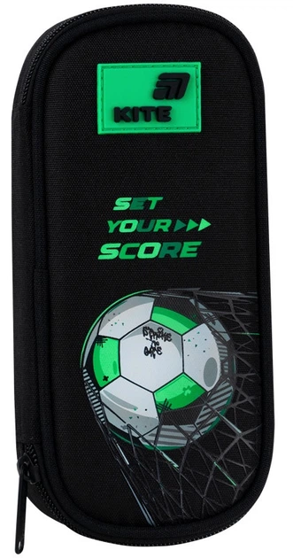 Пенал школьный Kite Football 21x8.5x4.5 см Черный (K26-662-3) - Фото 3 Пенал школьный Kite Football 21x8.5x4.5 см Черный (K26-662-3) - изображение 3