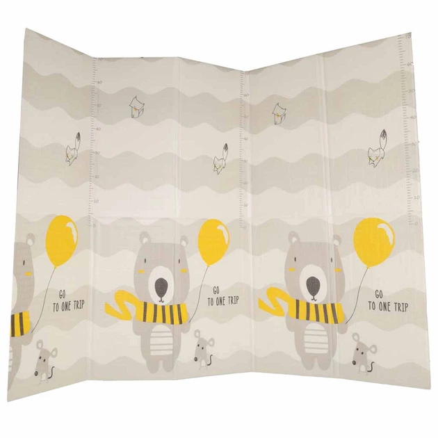 Mata piankowa edukacyjna KIK składana 150 x 200 cm Drzewa, misie (5903039771376) - obraz 5