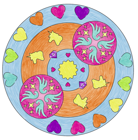 Zestaw kreatywny Ravensburger Mandala Designer Jednorożec 29703 (4005556297030) - obraz 6