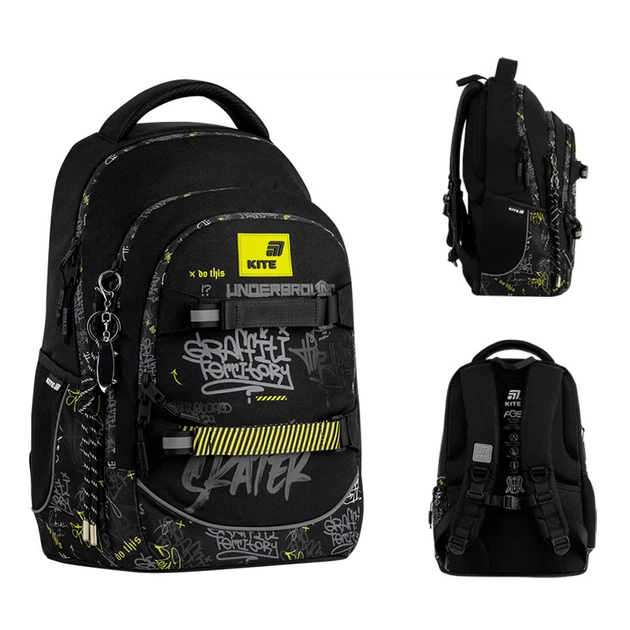 Рюкзак Kite Education teens K26-727M-4 Graffiti + бутылка для воды Kite 550мл. - изображение 2