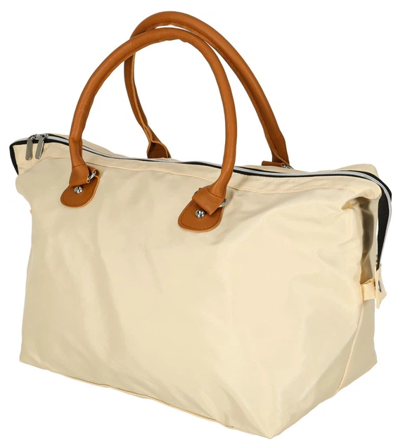 Torba do wózka Ikonka KX3365_1 podróżna wielofunkcyjna dla mamy zestaw Beżowa (5903039757691) - obraz 4