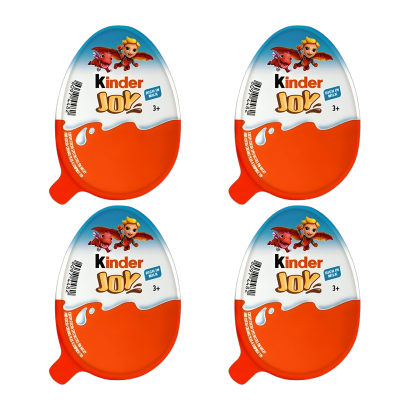 Набір Шоколадне Яйце 4шт Kinder Joy Dragon Adventures Applaydu 20g - Фото 1 Набір Шоколадне Яйце 4шт Kinder Joy Dragon Adventures Applaydu 20g - зображення 1