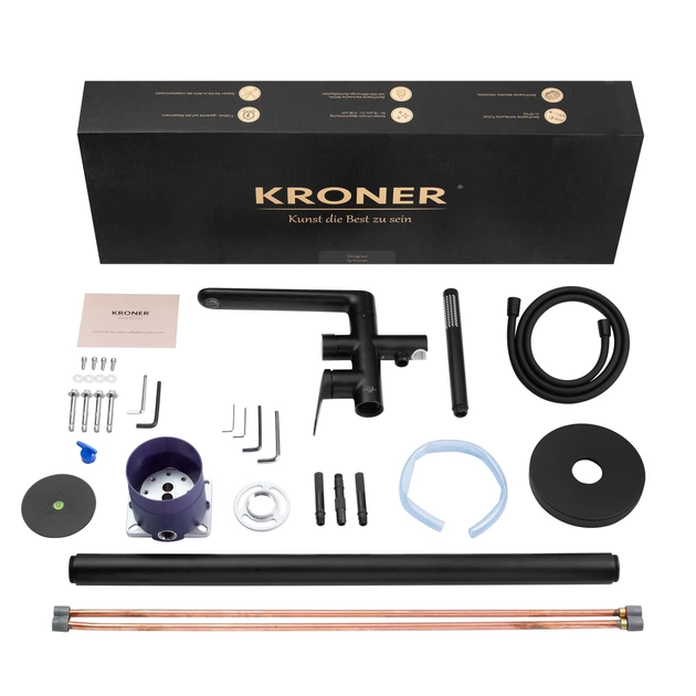 Змішувач-кран для ванни Kroner Element 211339-3801 - зображення 9