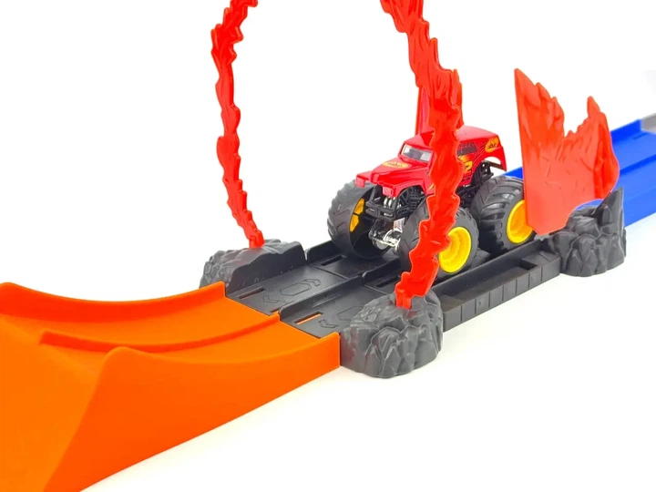 Ігровий набір автотрек 67 см «Вогняний Монстр Трак» Hot Wheels — трек з машинкою 66-11-2 - Фото 8 Ігровий набір автотрек 67 см «Вогняний Монстр Трак» Hot Wheels — трек з машинкою 66-11-2 - зображення 8