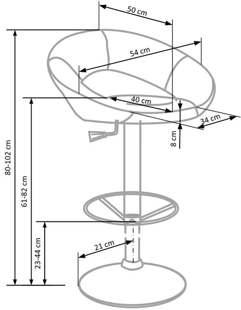 Hoker barowy Halmar H15 Beżowy (5905248114388) - obraz 6