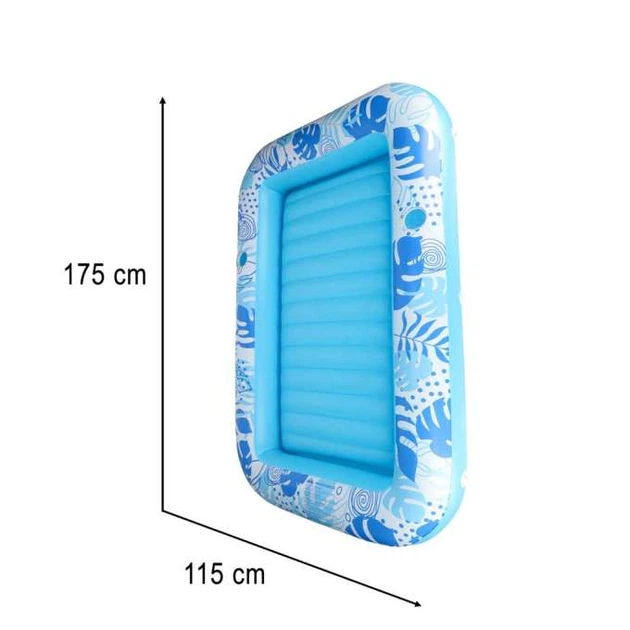 Materac dmuchany do pływania Kik z poduszką 175  cm Niebieski KX2856_1 (5903039770416) - obraz 11