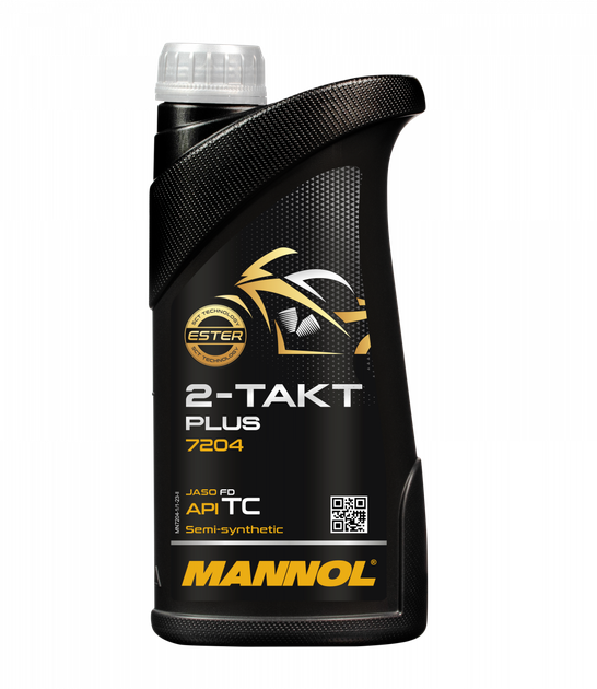 Моторна олива Mannol 7204 2Takt Plus TC 1л - Фото 1 Моторна олива Mannol 7204 2Takt Plus TC 1л - изображение 1