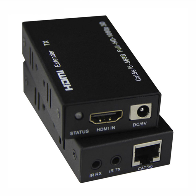 Удлинитель HDMI Extender до 60 метров по витой паре (один кабель) Tcom 1080p - Фото 2 Удлинитель HDMI Extender до 60 метров по витой паре (один кабель) Tcom 1080p - изображение 2