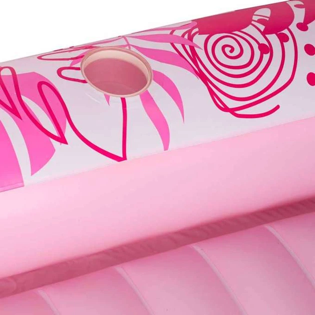 Materac dmuchany do pływania Kik z poduszką 175  cm Różowy KX2856 (5903039770409) - obraz 10