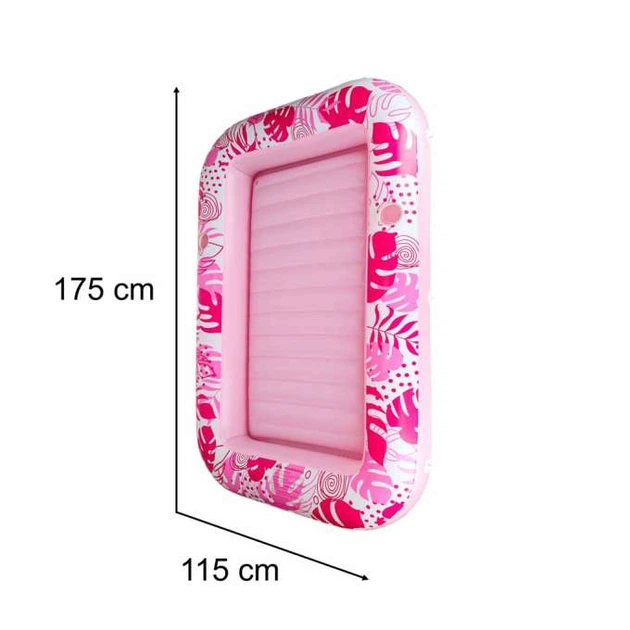 Materac dmuchany do pływania Kik z poduszką 175  cm Różowy KX2856 (5903039770409) - obraz 8