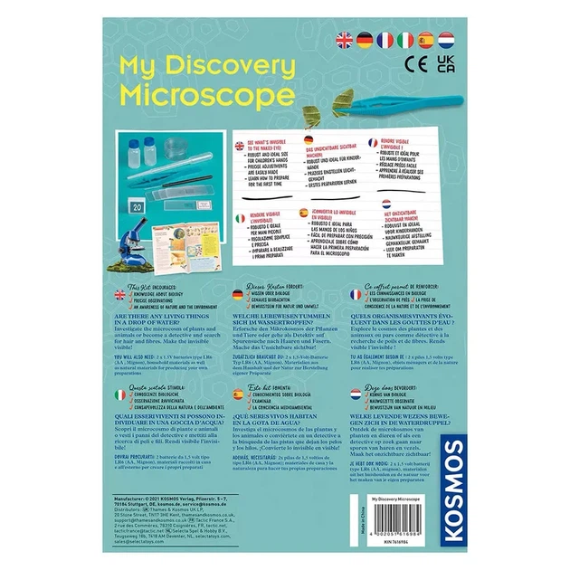 Набір для дослідження Kosmos Мій мікроскоп відкриттів (616984) - Фото 12 Набір для дослідження Kosmos Мій мікроскоп відкриттів (616984) - зображення 12