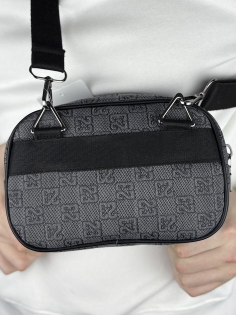Сумка через плечо Jordan Monogram серая. - изображение 4