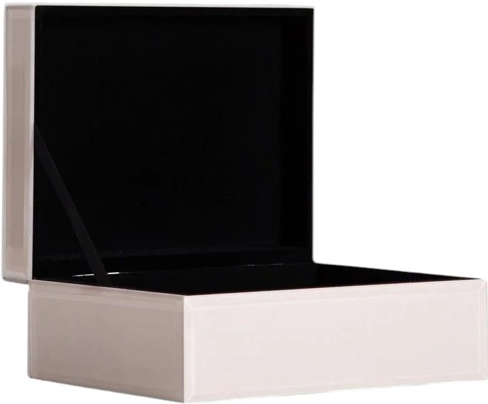 Шкатулка Homla Aerla скляна бежева 19x15x8 см (5906496765803) - зображення 3