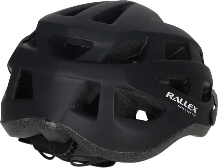 Kask rowerowy RALLEX M 54-58 cm Czarny (5903039770591) - obraz 4