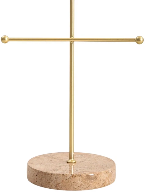 Підставка для біжутерії Homla Marmuri з мармуровою основою бежева (5906496765780) - зображення 3