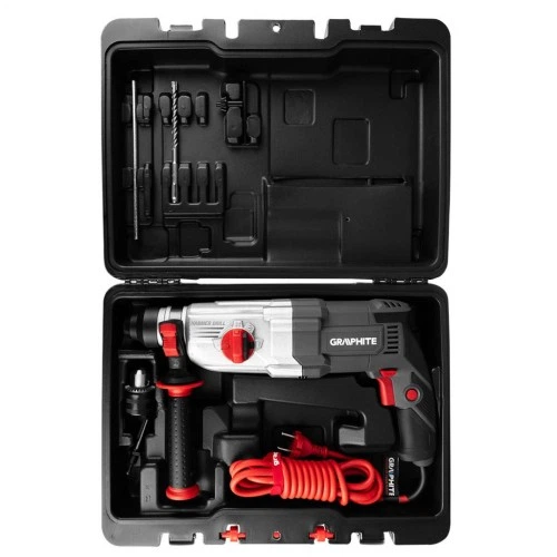 Перфоратор Graphite SDS-plus, 900Вт, 3.4Дж, кейс 6.1кг (58G539) GRAPHITE 58G539 990365 - изображение 8