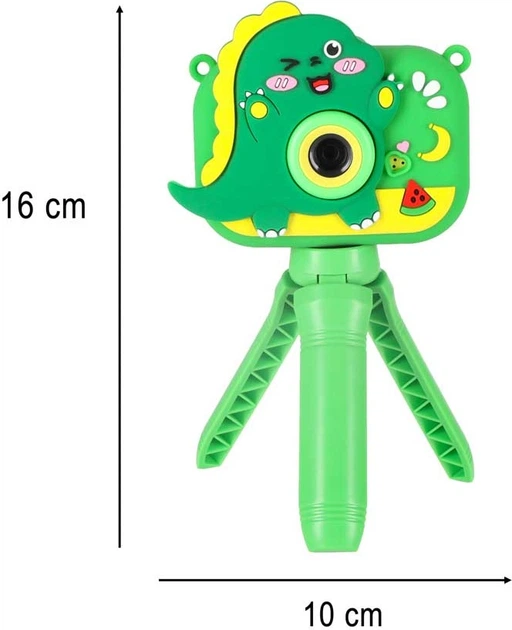 Цифрова камера дитяча KIK Динозавр на штативі Зелена KX2858_2 (5903039770287) - зображення 9