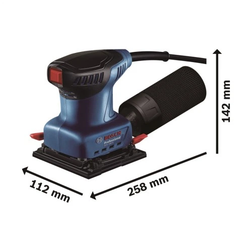 Шліфувальна машина Bosch GSS 140 A 220Вт, платформа 101х112, 28000кол/хв, 1.1кг (0.601.2A8.021) BOSCH 0.601.2A8.021 992868 - зображення 3
