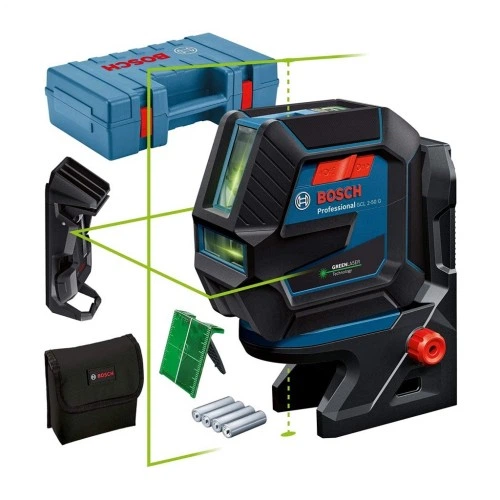 Лазерний нівелір Bosch Professional GCL 2-50 G, до 15 м, з тримачем RM 10, затиском DK 10, мішенню, кейс (0.601.066.M02) BOSCH 0.601.066.M02 989180 - зображення 9