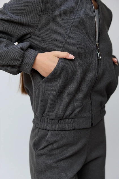 Костюм жіночий Estilo повсякдений-casual кашемір Сamila графіт 02-099 50р - изображение 4