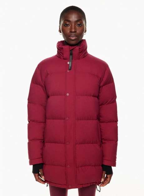 Пуховик зимовий Aritzia The Super Puff Mid XS Бордовий - Фото 2 Пуховик зимовий Aritzia The Super Puff Mid XS Бордовий - изображение 2
