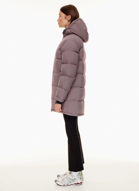 Пуховик зимовий Aritzia The Super Puff Mid S Лілово-сірий - зображення 4