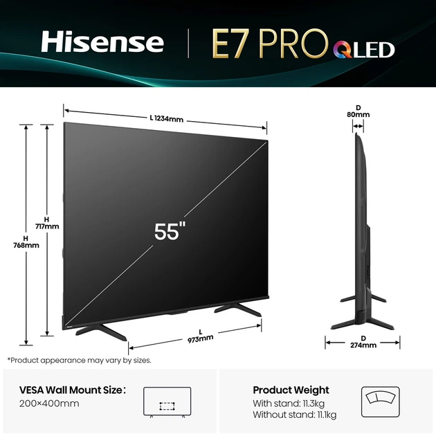 LED-телевизор Hisense 55E7Q PRO (7134218) - Фото 5 LED-телевизор Hisense 55E7Q PRO (7134218) - изображение 5