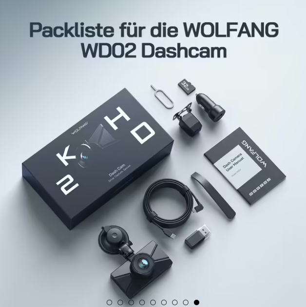WOLFANG Dashcam 2.5K + 1080P Автомобильная камера, видеорегистратор с ночным видением, 170° угол обзора, WDR, парковочный режим - Фото 4 WOLFANG Dashcam 2.5K + 1080P Автомобильная камера, видеорегистратор с ночным видением, 170° угол обзора, WDR, парковочный режим - изображение 4
