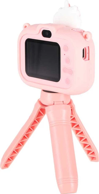 Цифрова камера дитяча KIK Єдиноріг на штативі Рожева KX2858_1 (5903039770270) - зображення 2