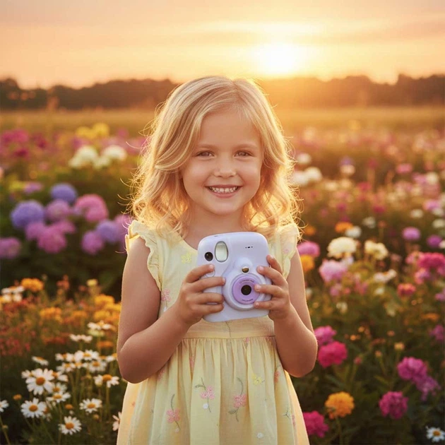 Дитяча камера миттєвого друку KIK Фіолетова KX2859 (5903039770249) - зображення 8