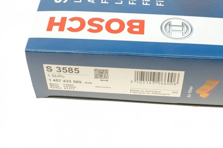 Фільтр повітряний MB A-class (W169)/B-class (W245) 1.5-2.0 04-12 (M266) BOSCH 1 457 433 585 - изображение 5