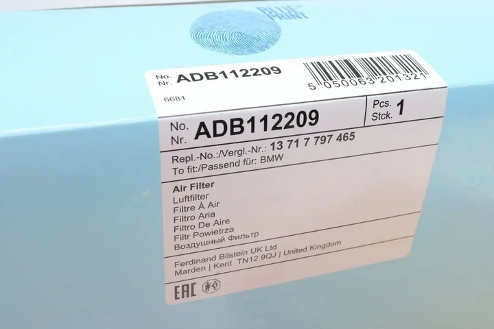Фільтр повітряний BMW 3 (E90-E93)/ X1 (E84) 03- (з поролоном) BLUE PRINT ADB112209 - Фото 4 Фільтр повітряний BMW 3 (E90-E93)/ X1 (E84) 03- (з поролоном) BLUE PRINT ADB112209 - изображение 4