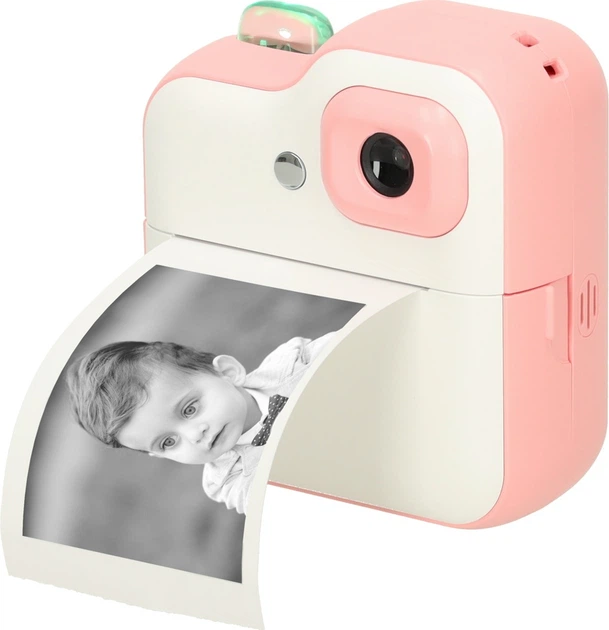 Дитяча камера миттєвого друку KIK з термопапером та картою на 32 ГБ Рожева KX3570_1 (5903039753457) - зображення 4