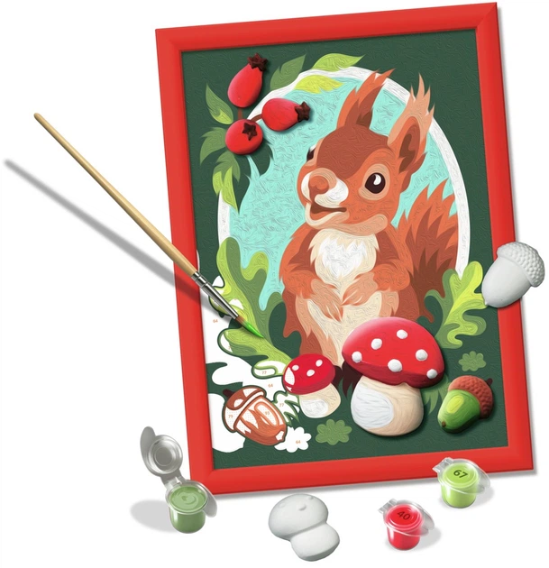 Картина за номерами Ravensburger CreArt Білка 12023265 (4005555232650) - зображення 3