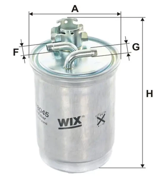 Фільтр паливний VW T4 1.9-2.5TDI WIX FILTERS WF8045 - Фото 1 Фільтр паливний VW T4 1.9-2.5TDI WIX FILTERS WF8045 - изображение 1