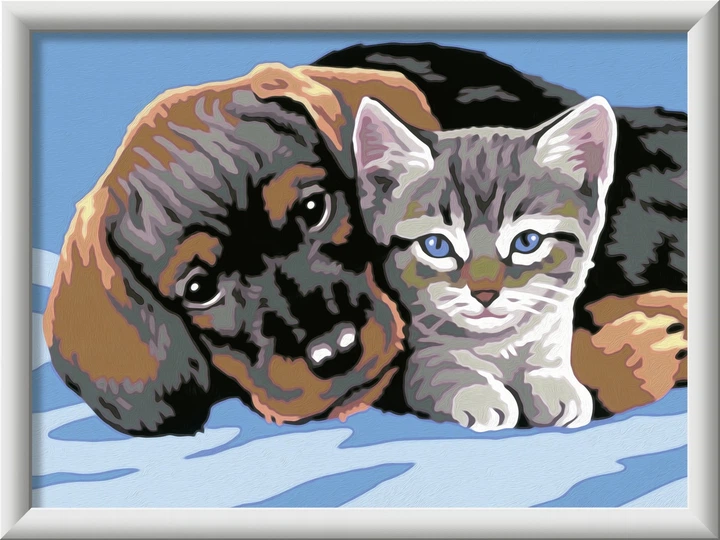 Картина за номерами Ravensburger CreArt Двоє друзів 12023270 (4005555232704) - зображення 2