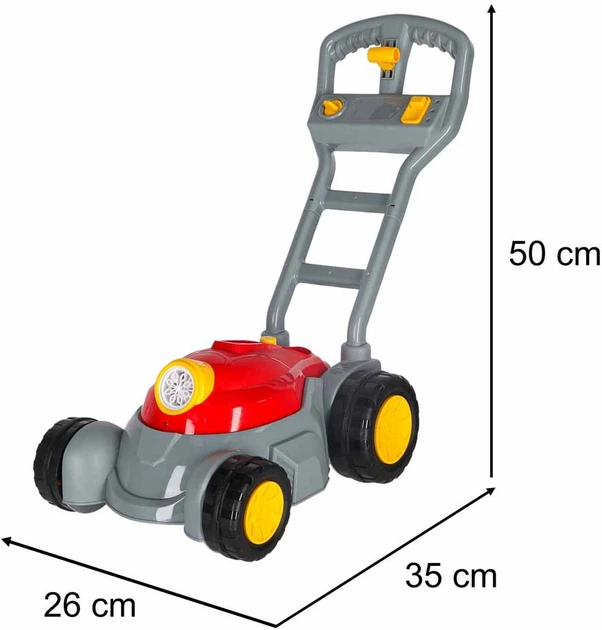 Машинка для створення мильних бульбашок KIK Газонокосарка з рідиною KX2843 (5903039770805) - зображення 12